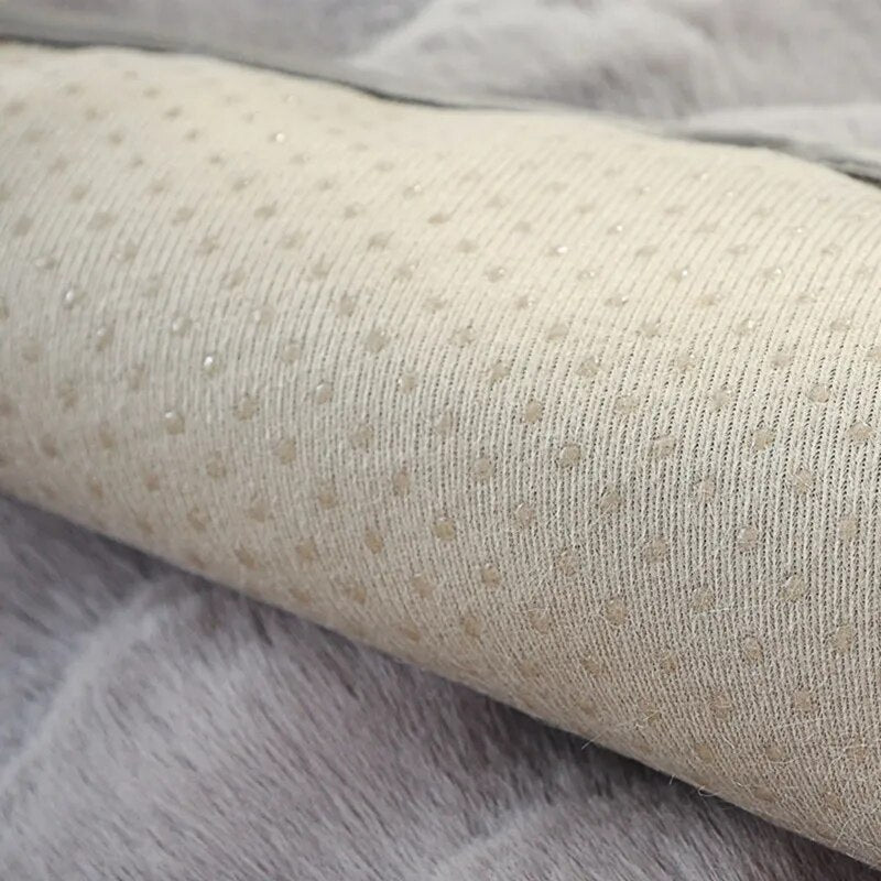 Luxe Faux-Rabbit Plush Sofa Cover