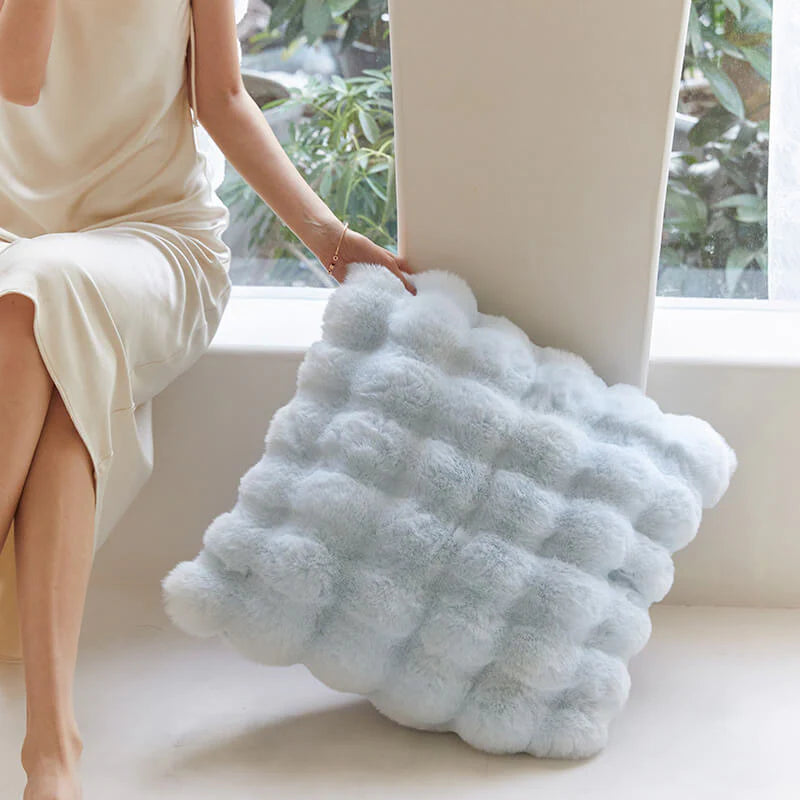 Plush Faux Rabbit Fur Blanket