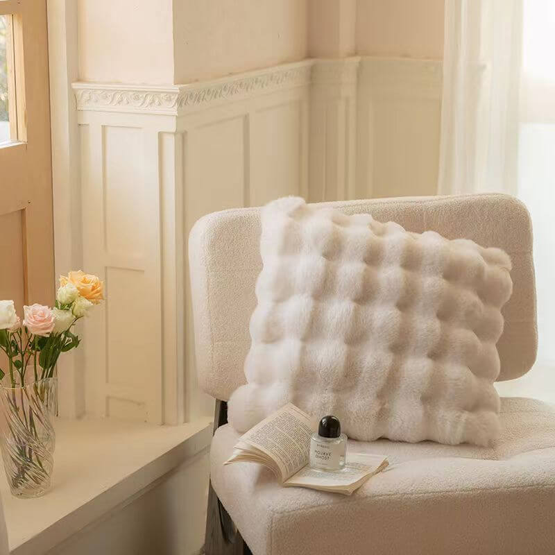 Plush Faux Rabbit Fur Blanket