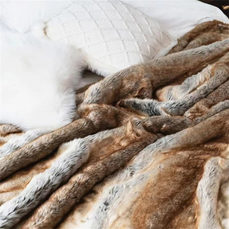 Sophisticated Faux Fur Blanket