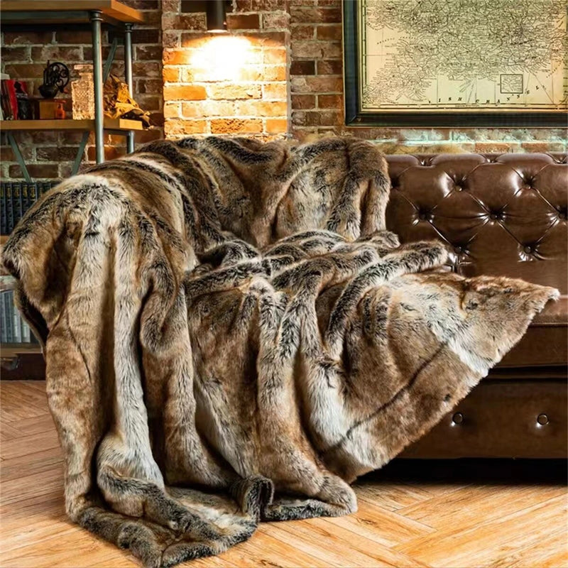 Sophisticated Faux Fur Blanket