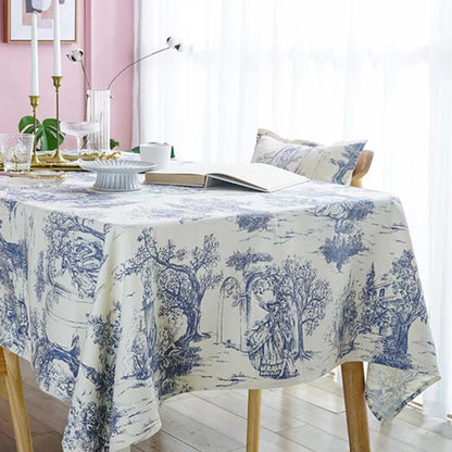 Vintage Countryside Toile Tablecloth