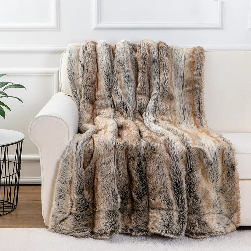 Sophisticated Faux Fur Blanket