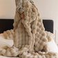 Plush Faux Rabbit Fur Blanket