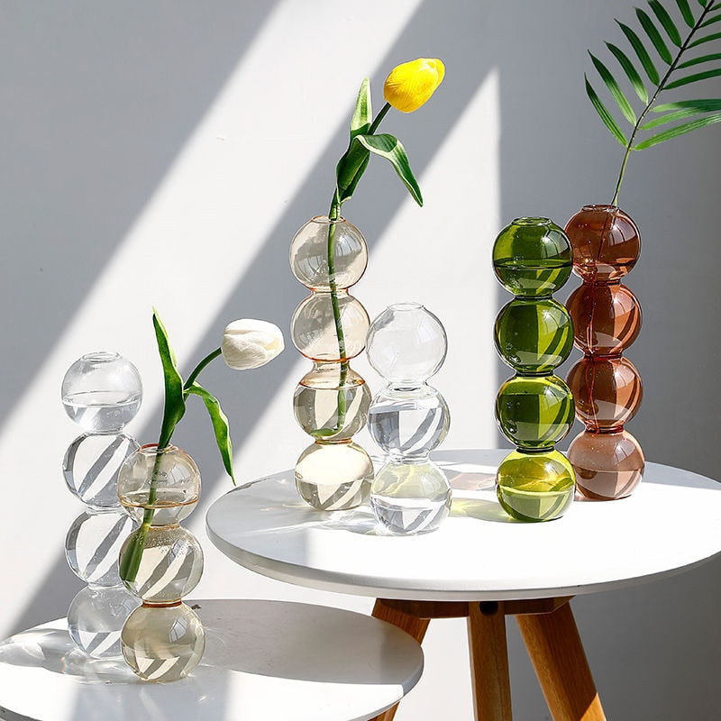 Ethereal Glass Bubble Vase Collection