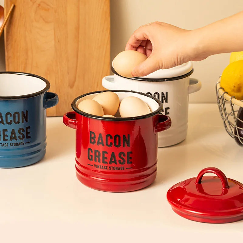 Vintage Bacon Grease Containers