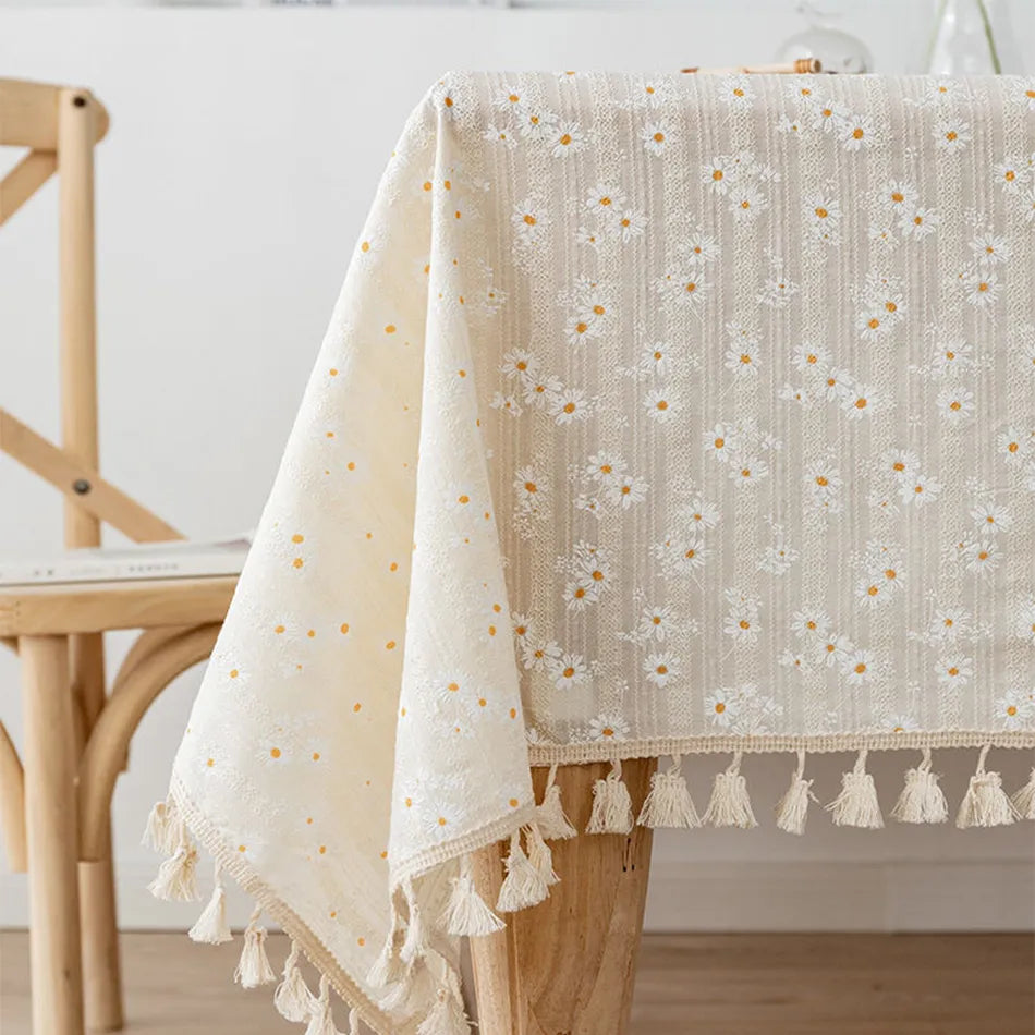 Sunlit Daisy Tablecloth