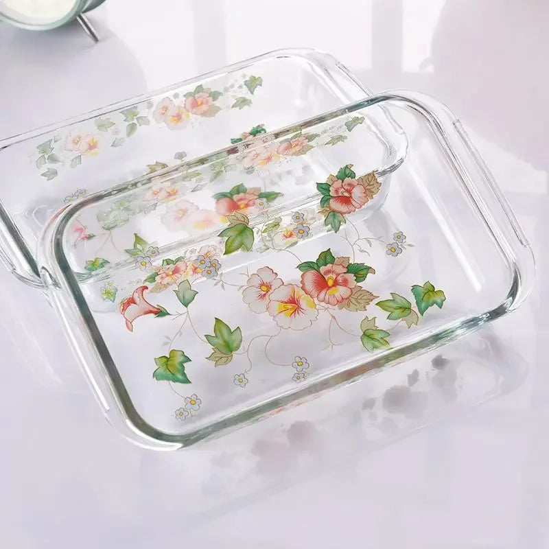 Blossom Borosilicate Glass Baking Dish