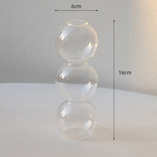 Ethereal Glass Bubble Vase Collection