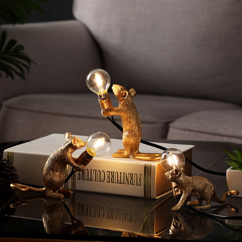 Post-Modern Luminary Mouse Figurine