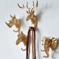 Regal Safari-Inspired Golden Wall Hooks