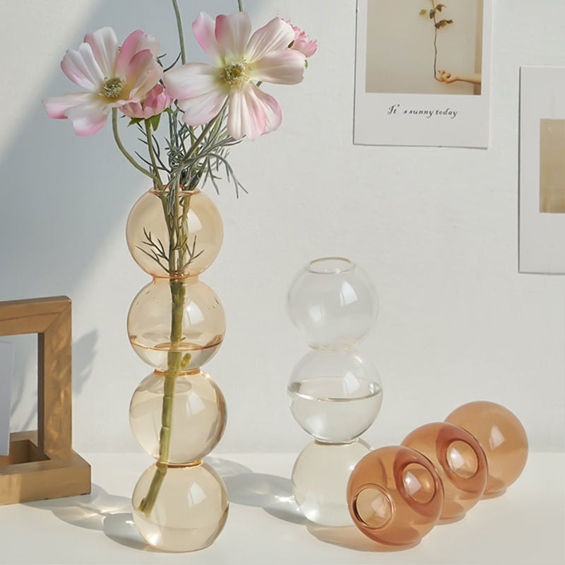 Ethereal Glass Bubble Vase Collection