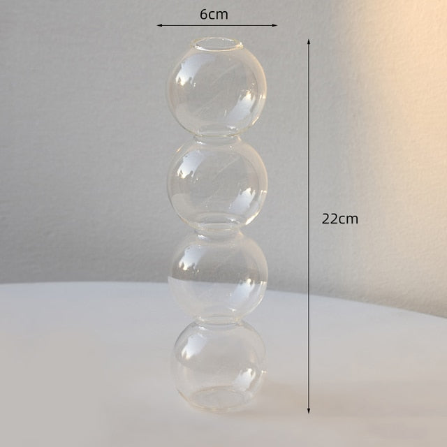 Ethereal Glass Bubble Vase Collection