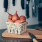 Orchard Charm Ceramic Fruit Basket Set