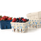 Orchard Charm Ceramic Fruit Basket Set