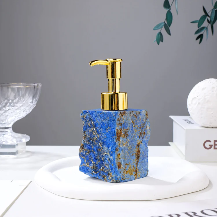 Natural Crystal Gemstone Soap Dispenser