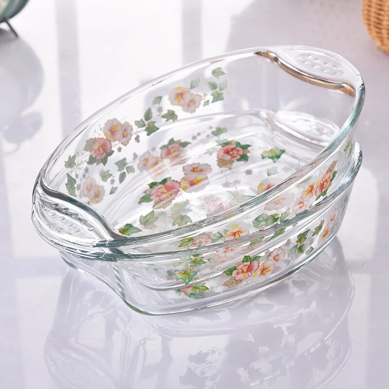 Blossom Borosilicate Glass Baking Dish