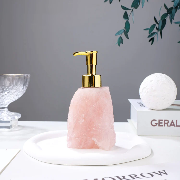 Natural Crystal Gemstone Soap Dispenser