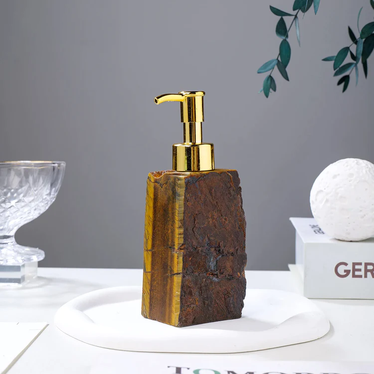 Natural Crystal Gemstone Soap Dispenser