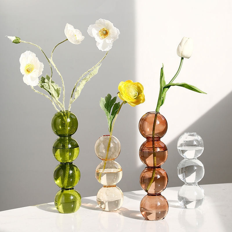 Ethereal Glass Bubble Vase Collection