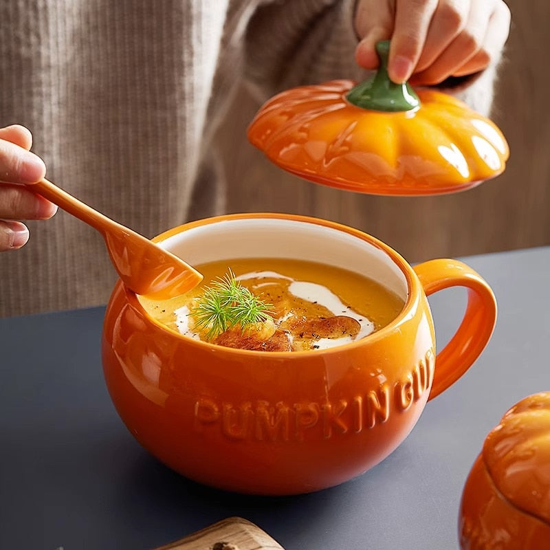 Ceramic Pumpkin Cup